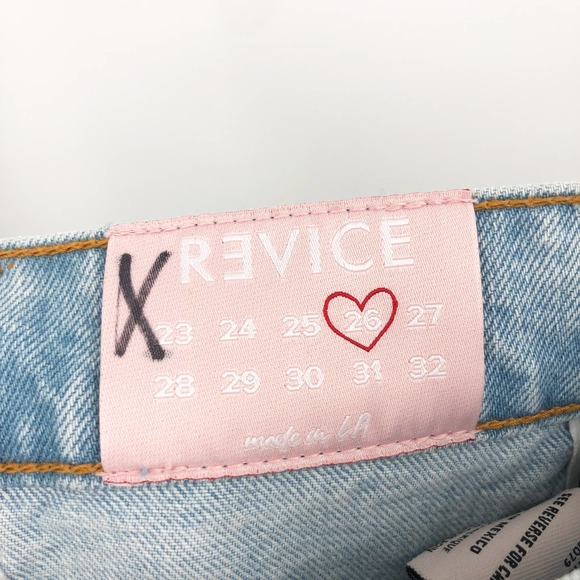 NWT Revice Yin Yang Crops in Tokyo Wash Jeans Two-Tone Denim 26 - Picture 8 of 9